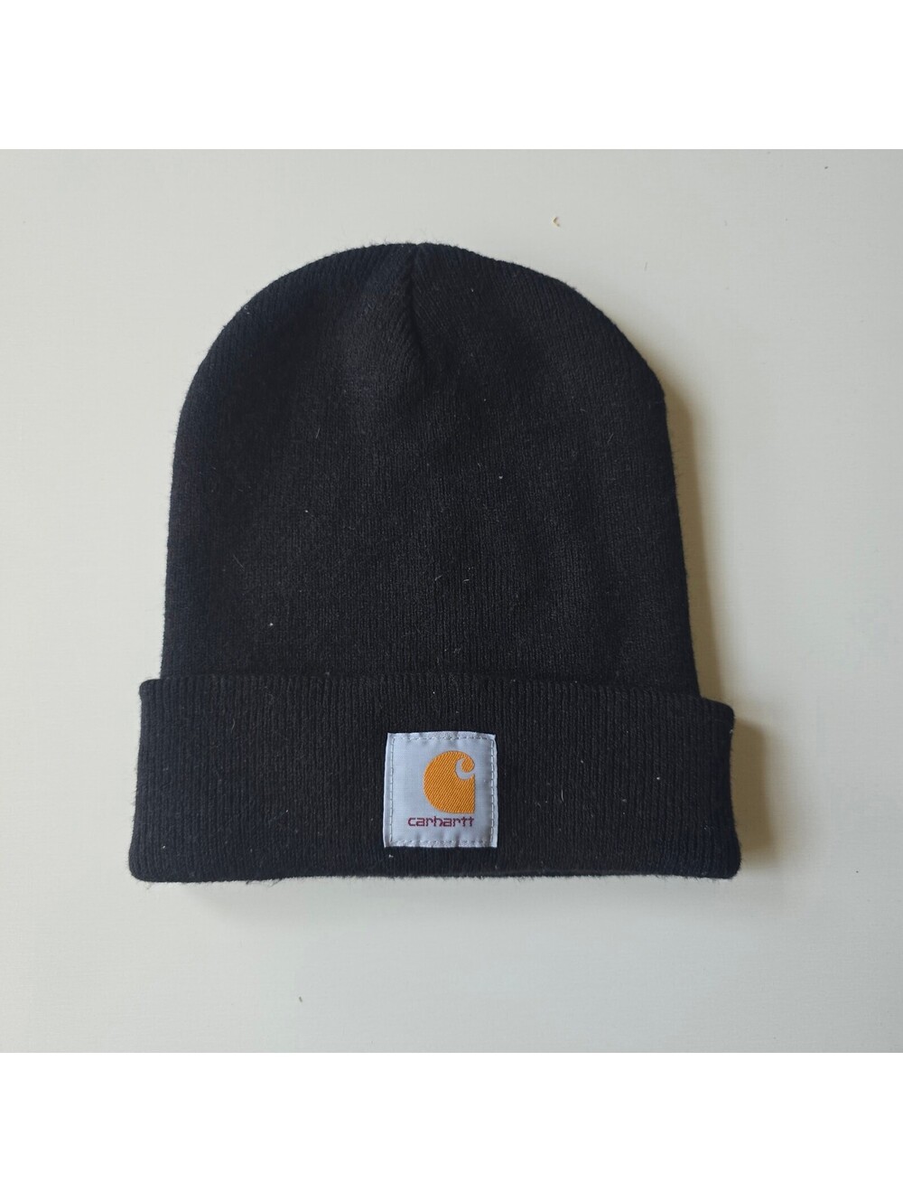 Carhartt Black Cuffed Beanie A18 Acrylic Rib Knit Watch Hat OSFM
